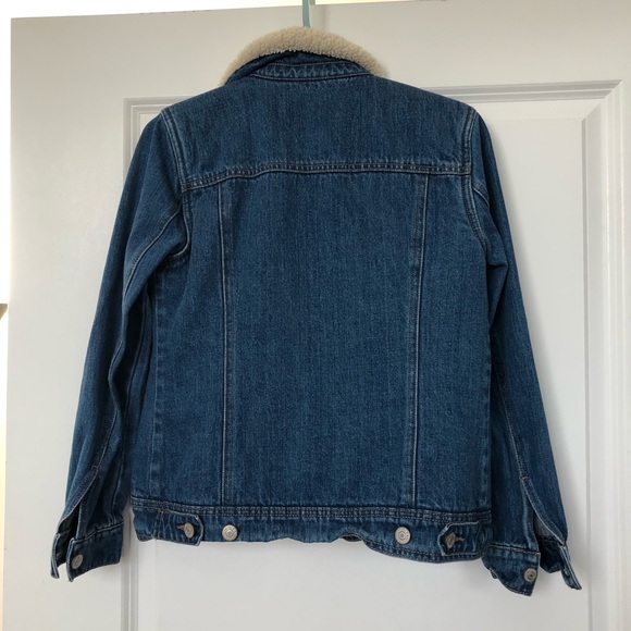Old Navy Faux Sherpa Lined & Collar Denim Jacket - Picture 3 of 9